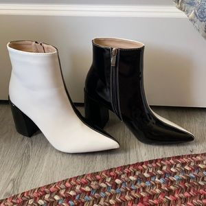 Nasty Gal Two Toned Pointed Heel Boots